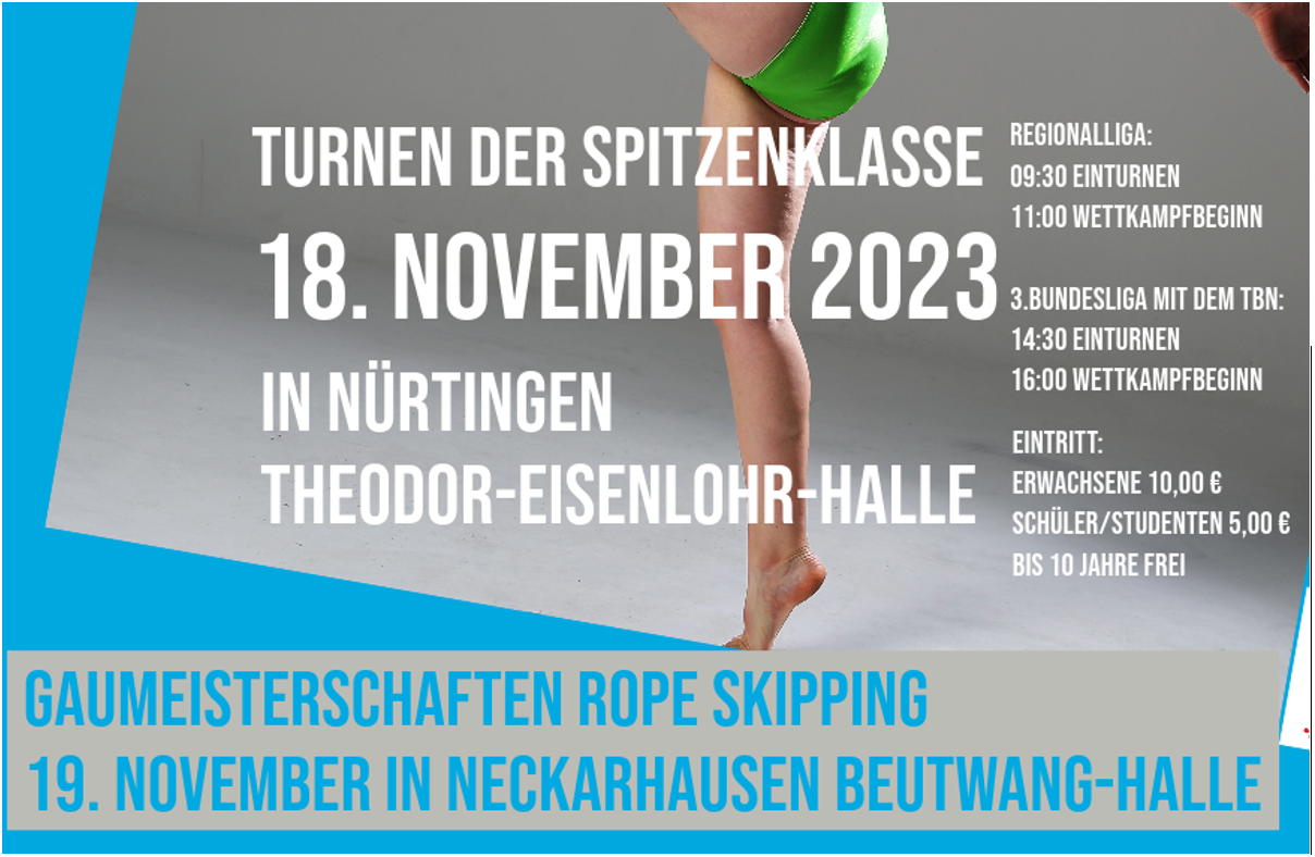 Turnen der Spitzenklasse & Gaumeisterschaften Rope Skipping