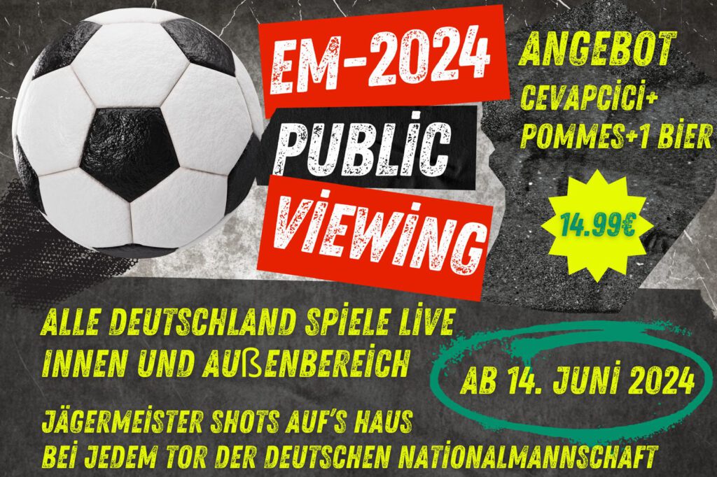 EM 2024 – Public Viewing im TBN Sportheim