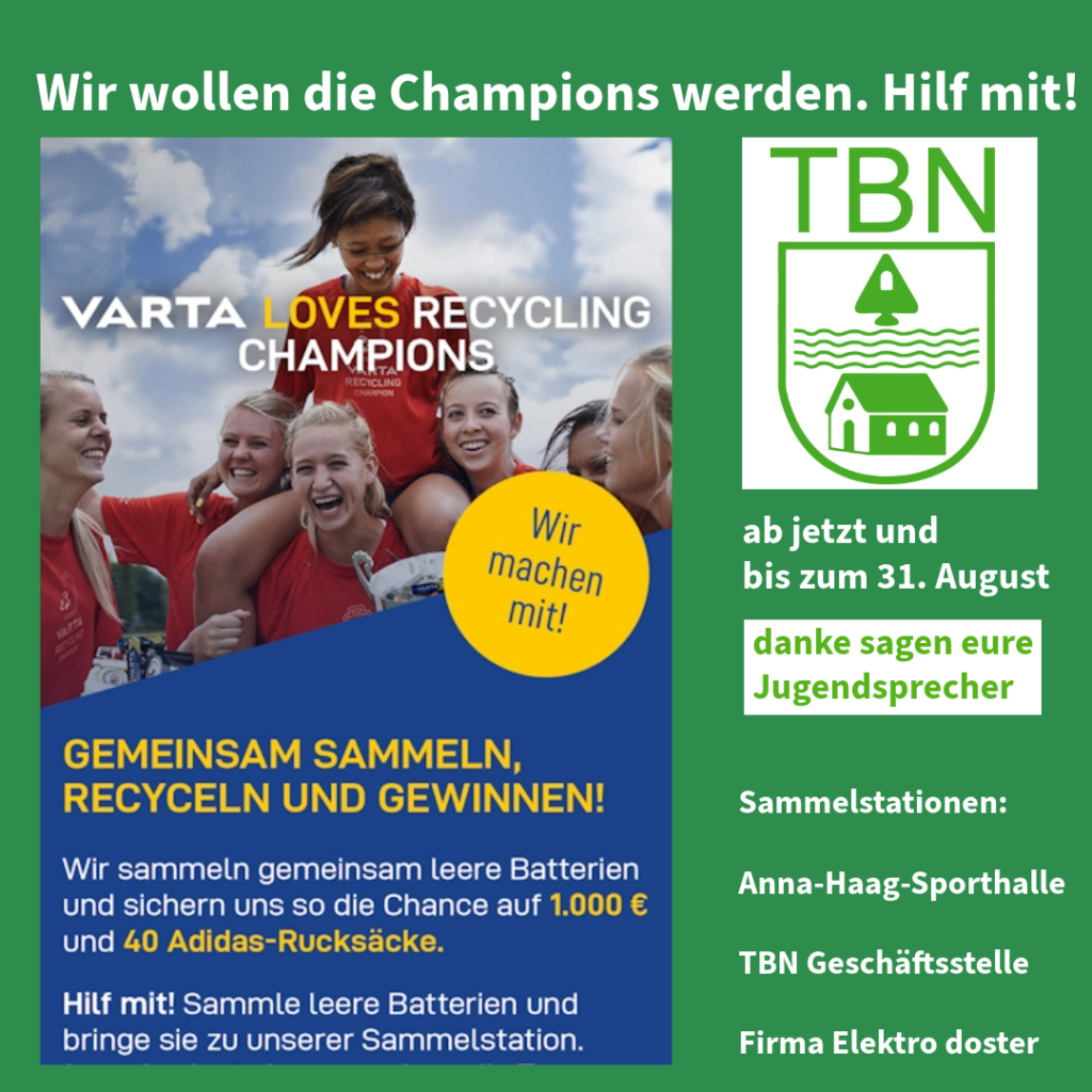 Batteriesammelaktion – Varta Recycling Challenge