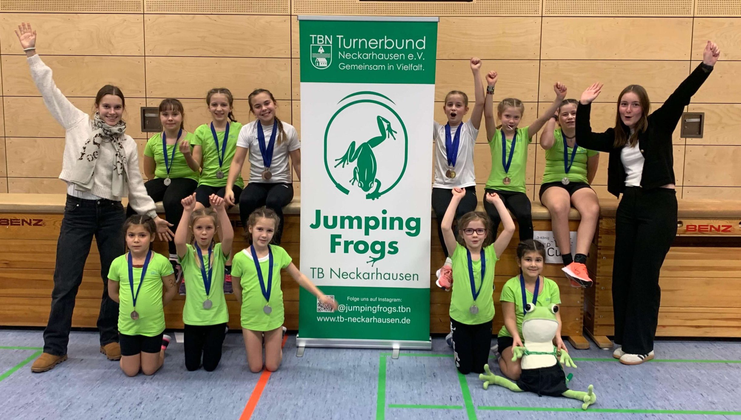 Die stolzen Jumping Frogs