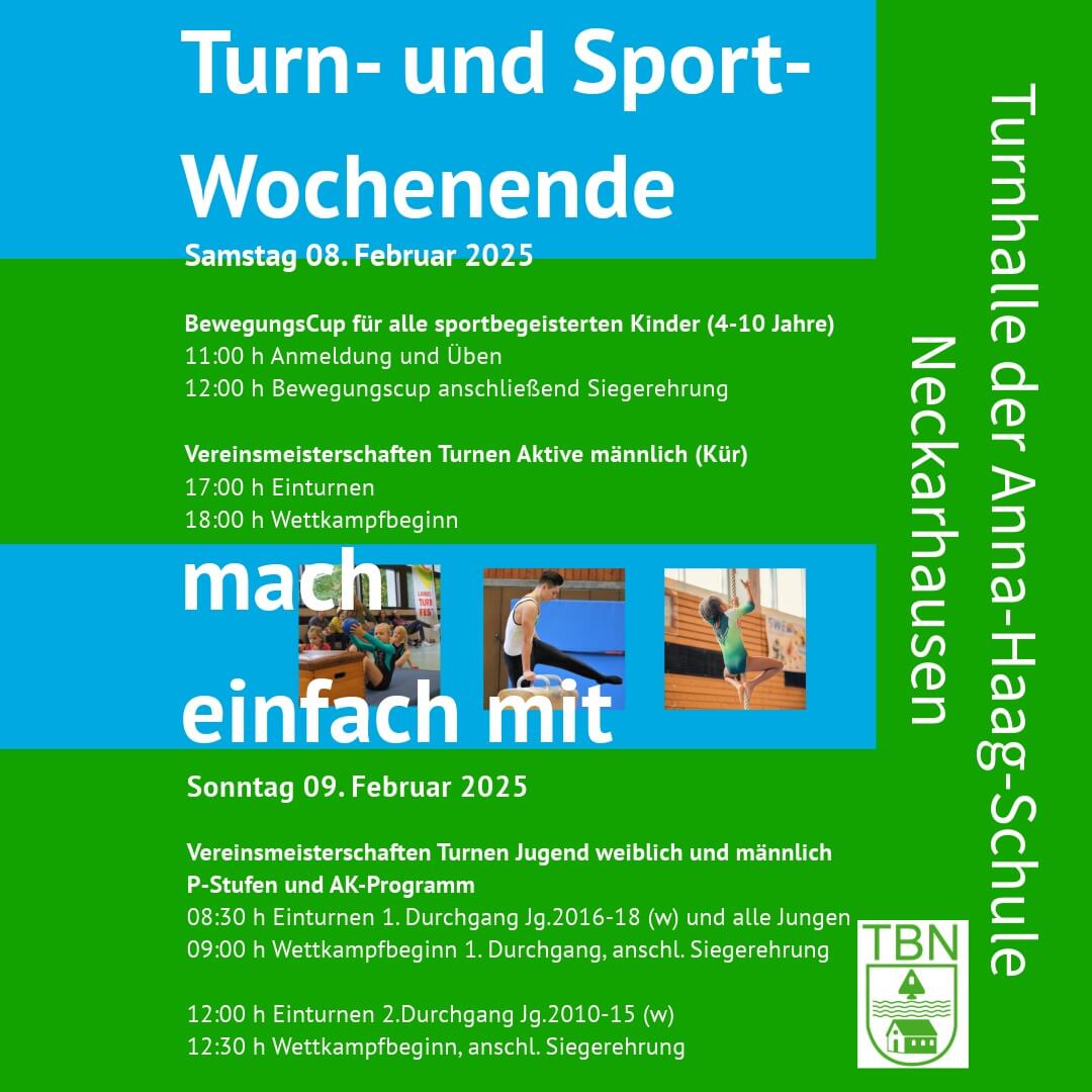 Turn- und Sportwochenende 08. und 09.02.25