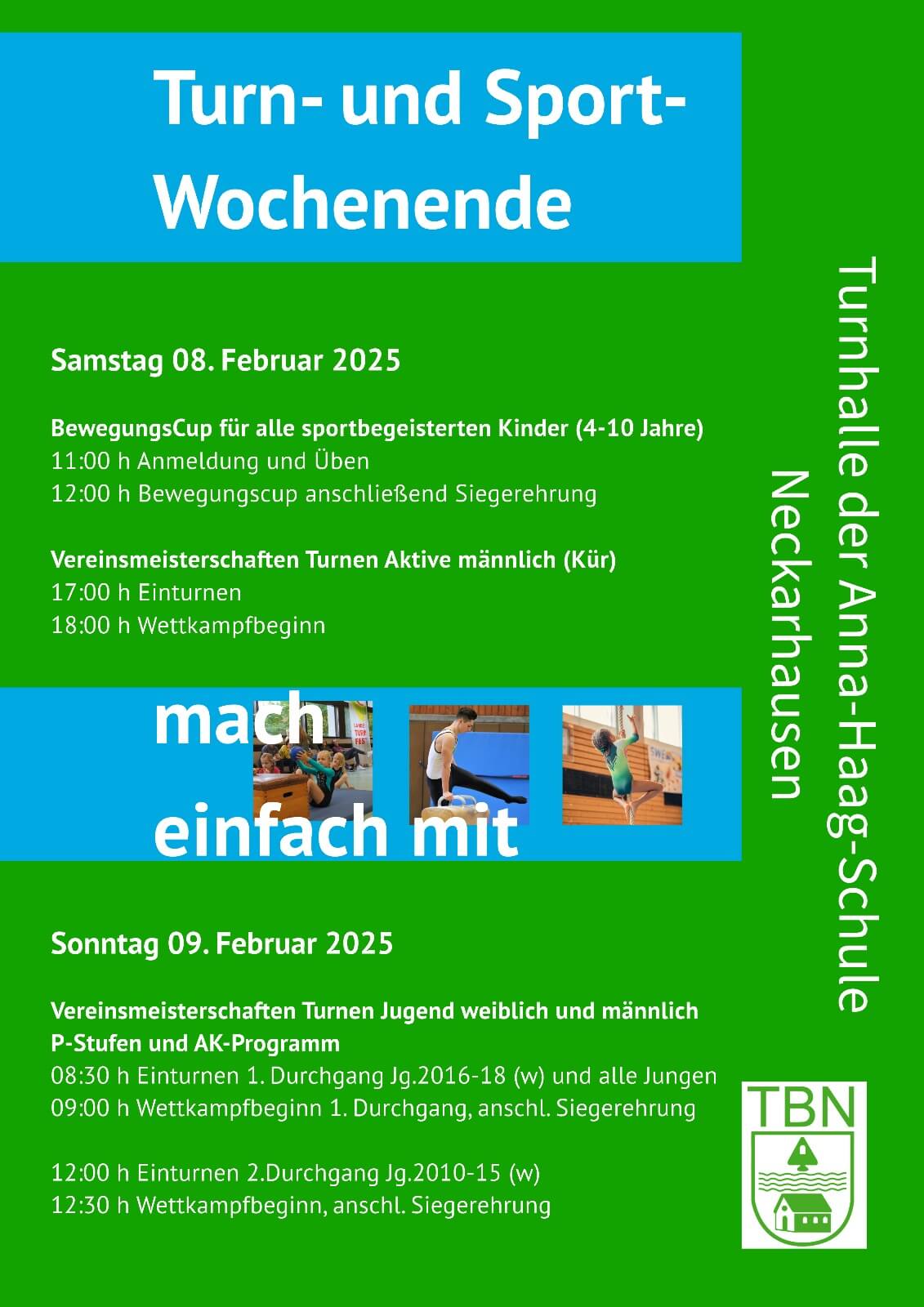 Flyer Turn- und Sportwochenende